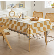 Luxury Waterproof Tablecloth - Geometric Design