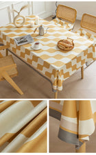 Luxury Waterproof Tablecloth - Geometric Design