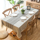 Luxury Nordic Waterproof Jacquard Tablecloth