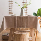Luxury Nordic Waterproof Jacquard Tablecloth