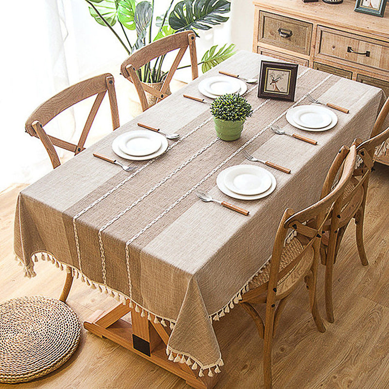 Luxury Nordic Waterproof Jacquard Tablecloth