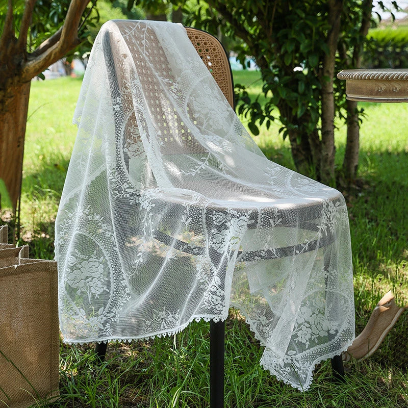 Luxury French Lace Rectangle Tablecloth