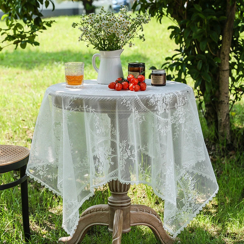 Luxury French Lace Rectangle Tablecloth