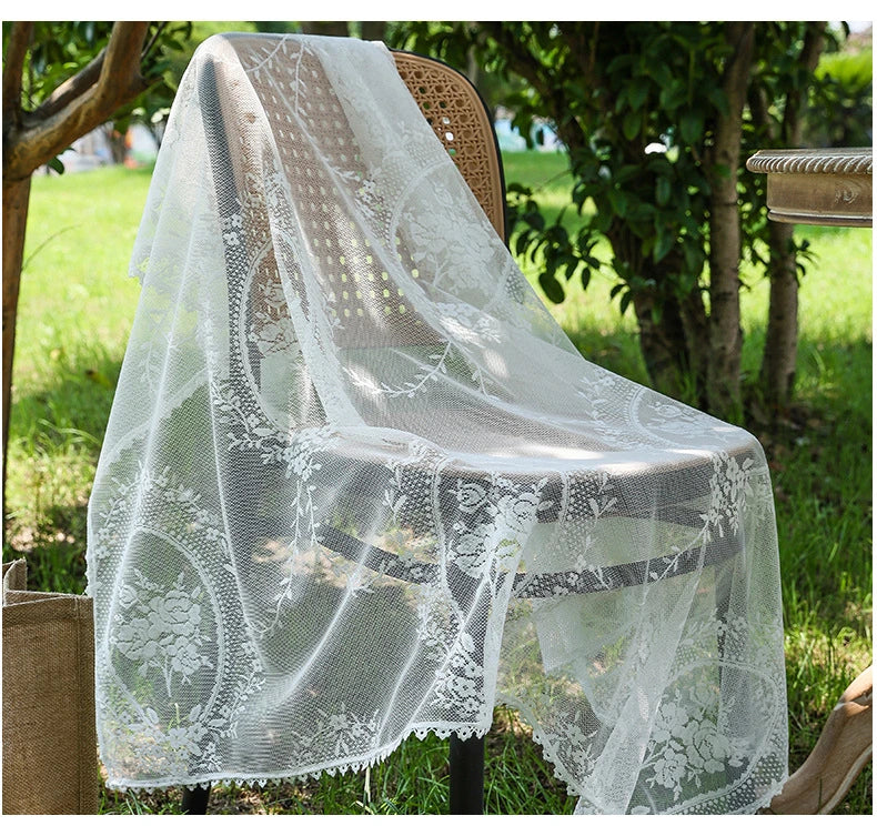Luxury French Lace Rectangle Tablecloth